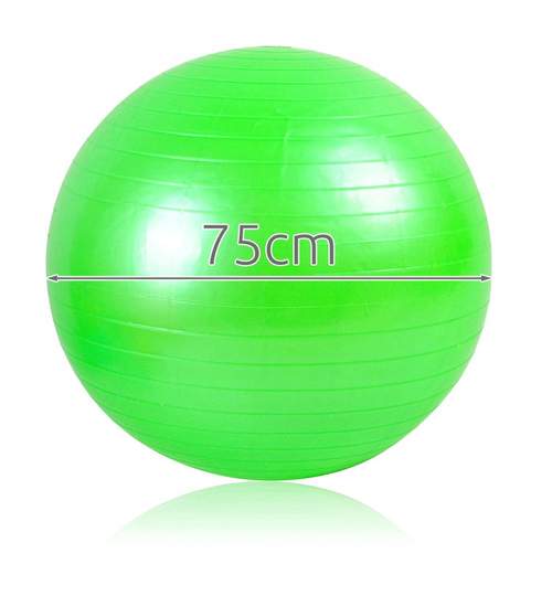 Minge Mare pentru Fitness, Recuperare sau Gimnastica, Diametru 75cm, Culoare Verde