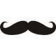 Stickere auto Mustache ManiaStiker