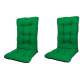 Set Perne pentru scaun de casa si gradina cu spatar, 48x48x75cm, culoare verde, 2 buc/set