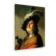 Tablou pe panza (canvas) - Rembrandt - Soldier with iron collar and feathered hat AEU4-KM-CANVAS-976
