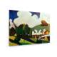 Tablou pe panza (canvas) - Wassily Kandinsky - Landscape with Locomotive AEU4-KM-CANVAS-1828
