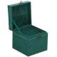 Cutie pentru bijuterii, velur, verde, 12x12x12 cm, Springos MART-HA1088