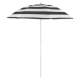 Umbrela plaja, Strend Pro, cu inclinatie, model dungi, negru si alb, 180 cm MART-802572