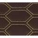 Material piele eco Maro cu gaurele model hexagon / cusatura Bej MALE-6089