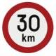 Indicator limita de viteza 30 km , Autocolant Reflectorizant 30km/h 15cm Kft Auto